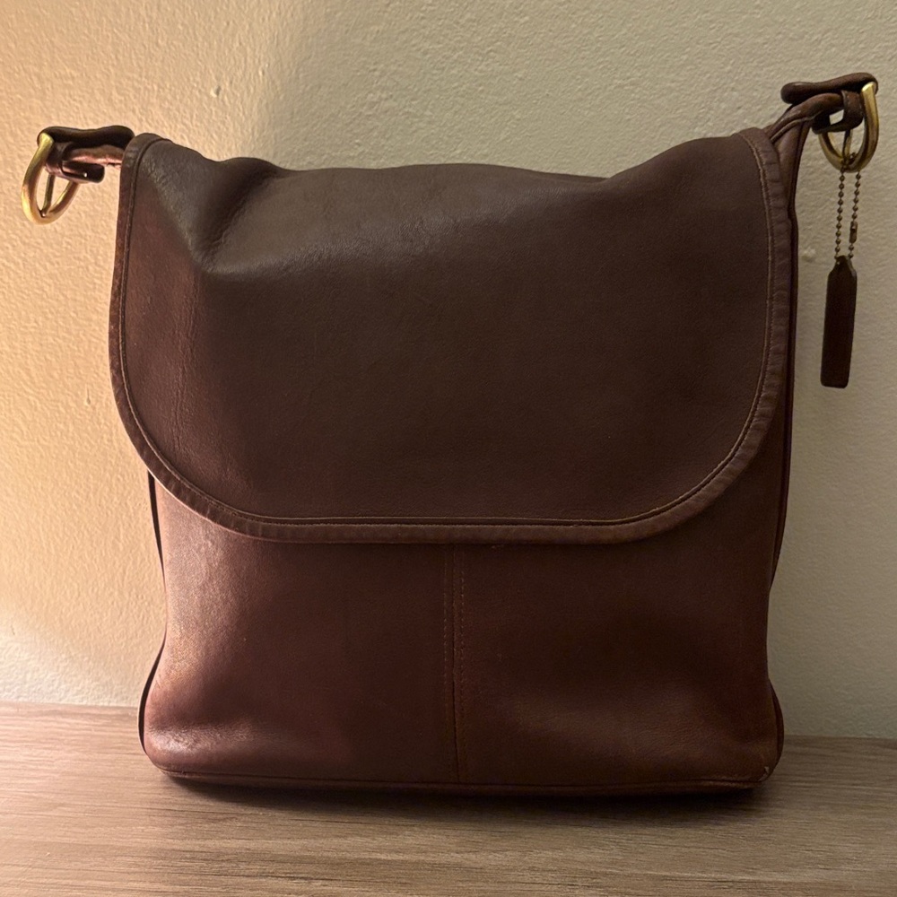 Coach Brown Leather Crossbody Bag